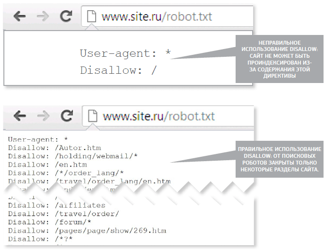 Содержание файла robots.txt